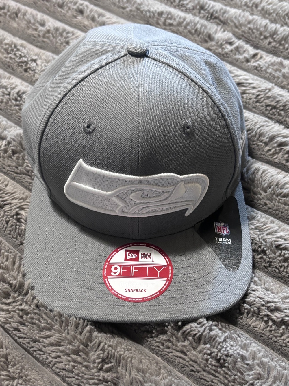 New Era Seattle Seahawks 9FIFTY Original Fit Snapback Hat Gray NFL NWT